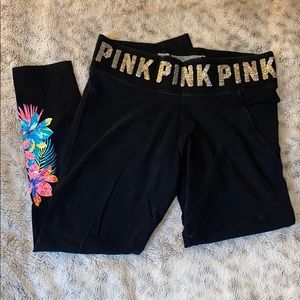 PINK bling yoga pants